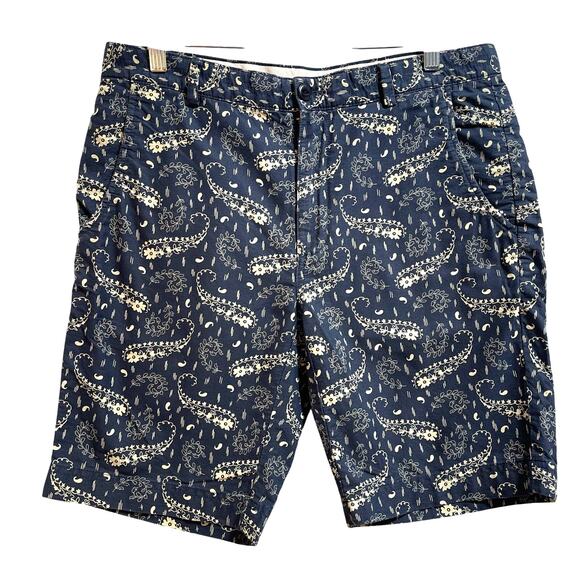 Brooks Brothers Red Fleece Paisley Floral Chino Shorts Men's Sz 32 - Picture 1 of 7